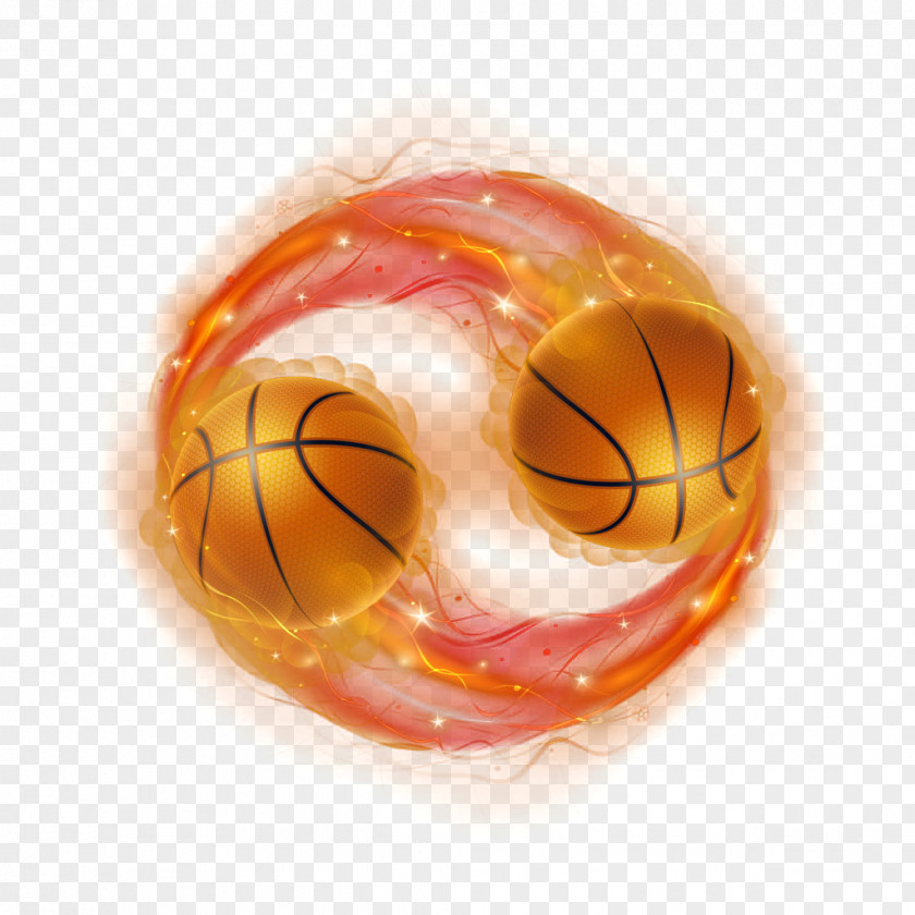 Rotating Light Effect Basketball Violet Rotation PNG