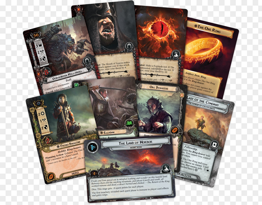 The Hobbit Lord Of Rings: Card Game Playing PNG