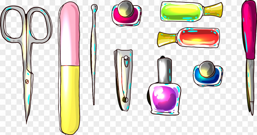 Vector Nail Tools Manicure Art Icon PNG