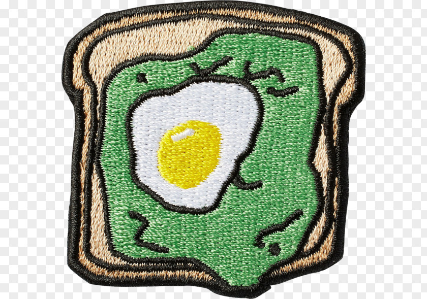 Avocado Toast Embroidered Patch Embroidery PNG