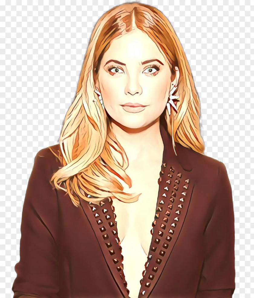 Brown Hair Blond Outerwear PNG