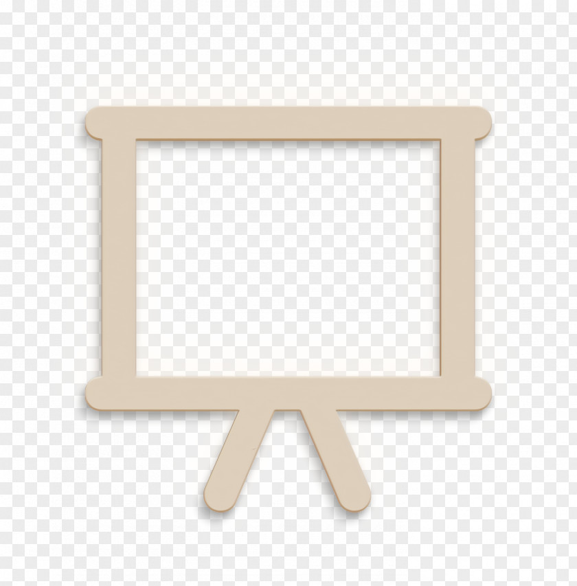 Rectangle Beige Lecture Icon Meeting Office PNG