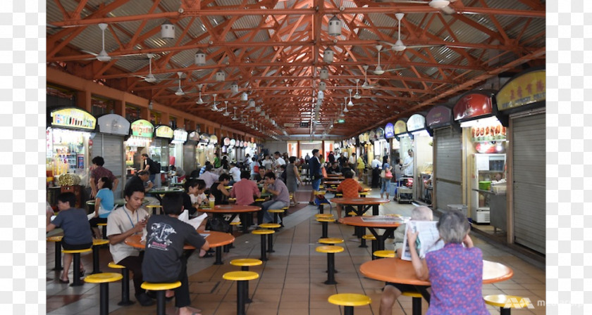 Singapore Food Court Hawker Centre The Straits Times PNG