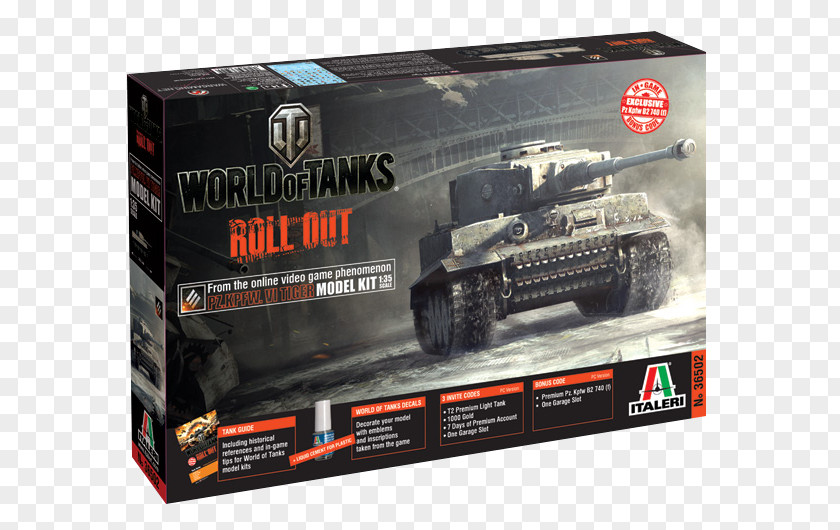 Tank World Of Tanks Tiger I Plastic Model Armour PNG