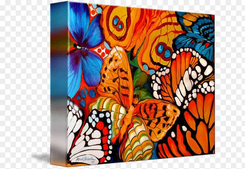 Butterfly Monarch Brush-footed Butterflies Art Painting PNG