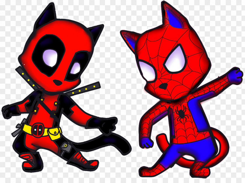 Cat Spider-Man Kitten Deadpool Hello Kitty PNG