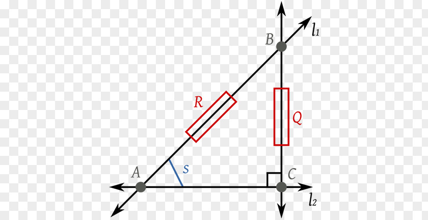 Euclidean Distance Line Right Triangle Point Hypotenuse PNG