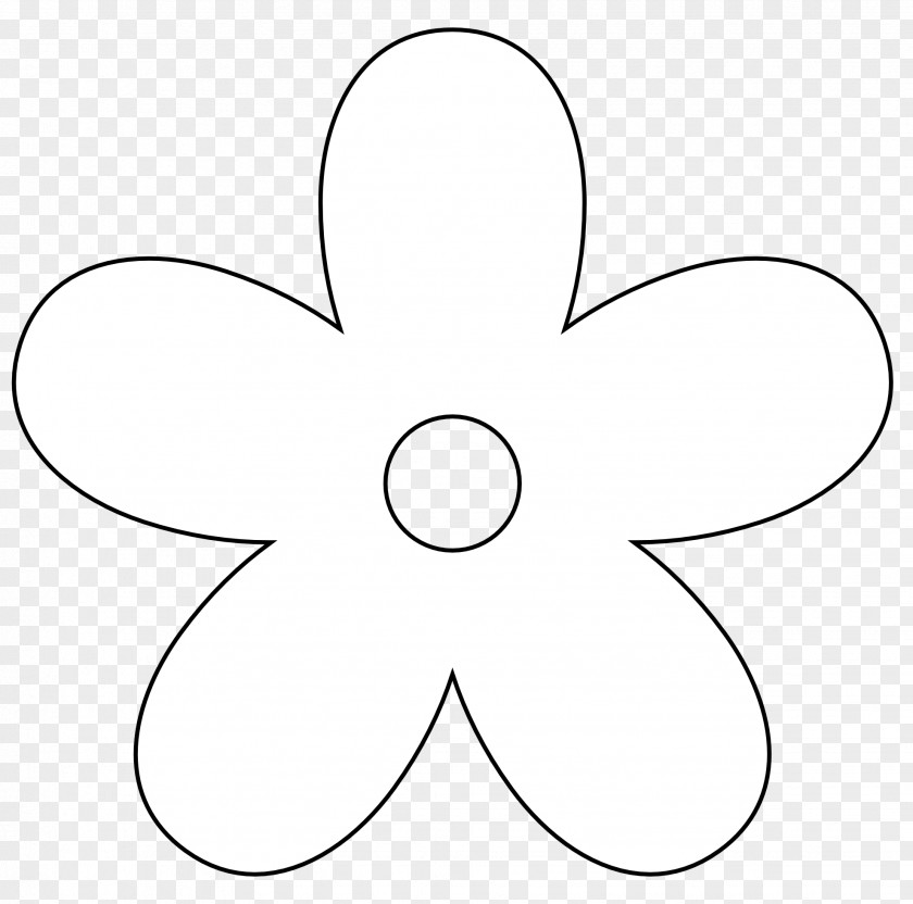 Flora Felt Line Art Clip PNG