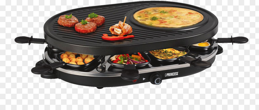 Griddle Crepes Barbecue Grilling Princess 8 Oval Grill Party 8person 1200W Black Raclette Teppanyaki PNG