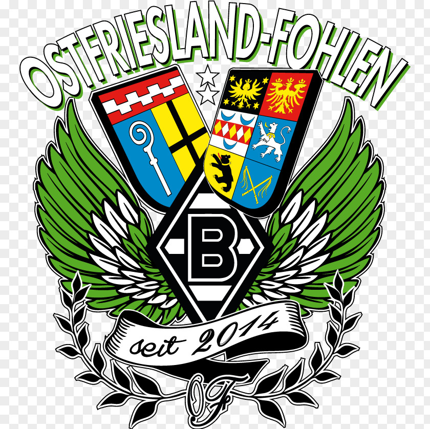 Popradio Ostfriesland Borussia Mönchengladbach Borussia-Park Logo Fan Club Emblem PNG