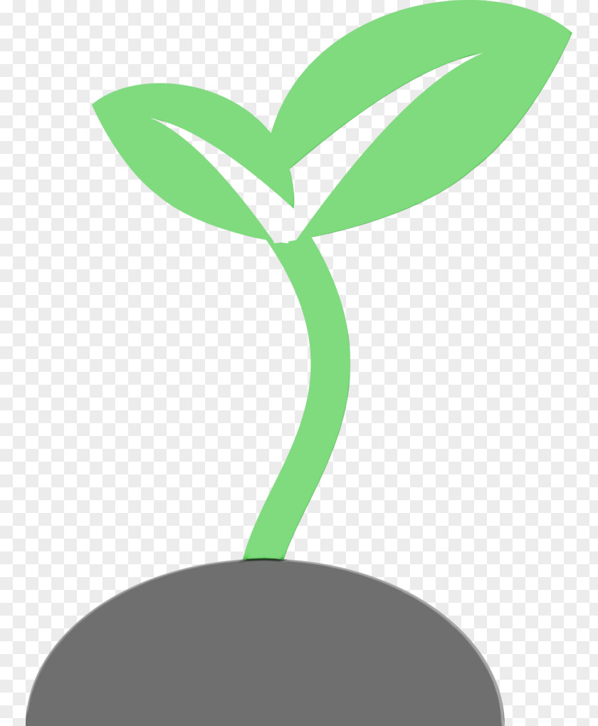 Tree Logo Green Leaf Watercolor PNG