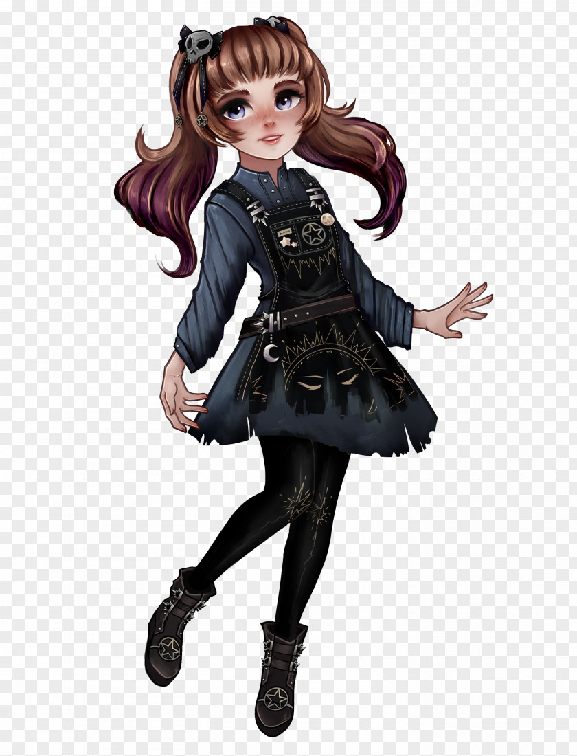 (7) Brown Hair Doll Character Fiction PNG