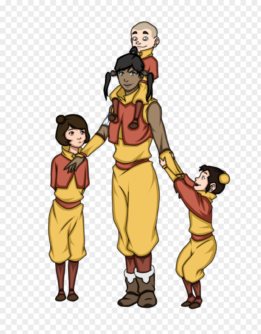 Aang Korra Tenzin Mako Asami Sato PNG