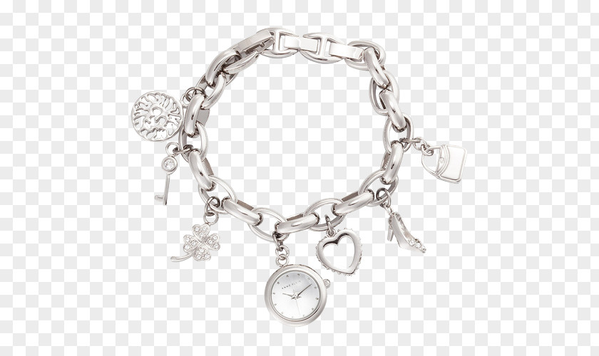 Anne Klein Pendant Bracelet Strap Watch Quartz Necklace PNG