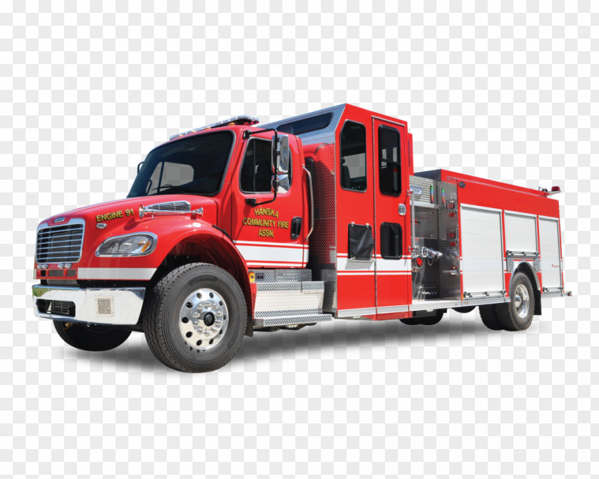 Fire Truck Car Engine Hanska Motor Vehicle PNG