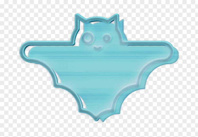 Logo Turquoise Bat Icon Cute Dead PNG