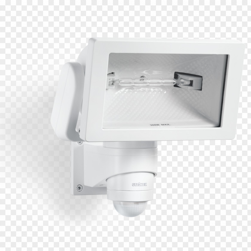 Projecteur Floodlight White Lighting Sensor Black PNG