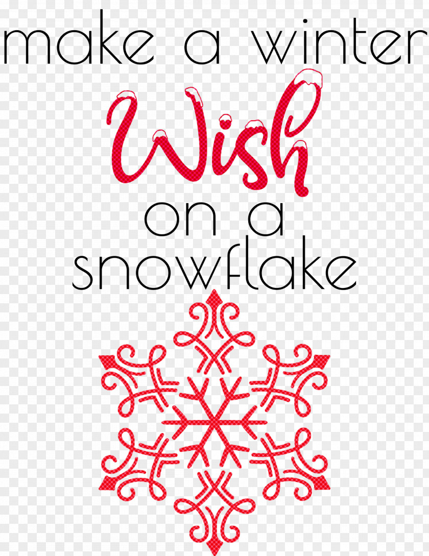 Winter Wish Snowflake PNG