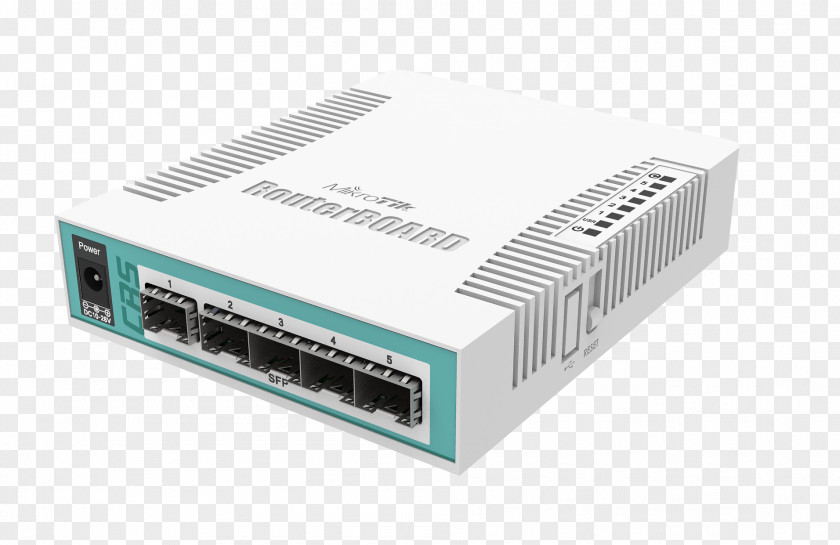 6 PortsSmartMikrotik Routeros Small Form-factor Pluggable Transceiver Gigabit Ethernet MikroTik RouterBOARD Cloud Router Switch CRS106-1C-5S PNG