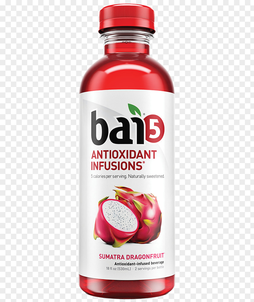 Antioxidant Infusion Beverage Sumatra Dragonfruit12 BottlesUmpqua Oats Bai Brands Juice Fizzy Drinks PNG
