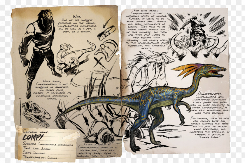 Dinosaur Compsognathus ARK: Primal Survival Carnivore Tyrannosaurus PNG