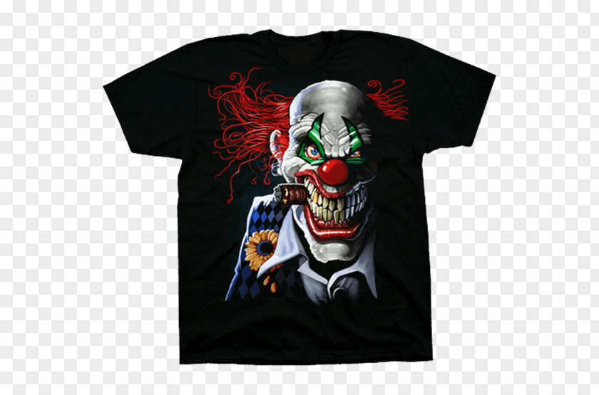Joker Evil Clown T-shirt PNG