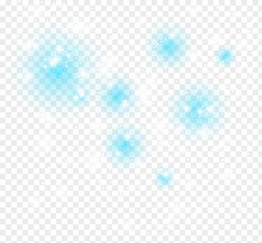 Blue Dream Light Snowflakes Symmetry Computer Pattern PNG