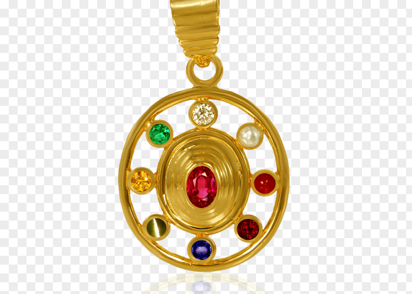 Gemstone Locket Body Jewellery PNG