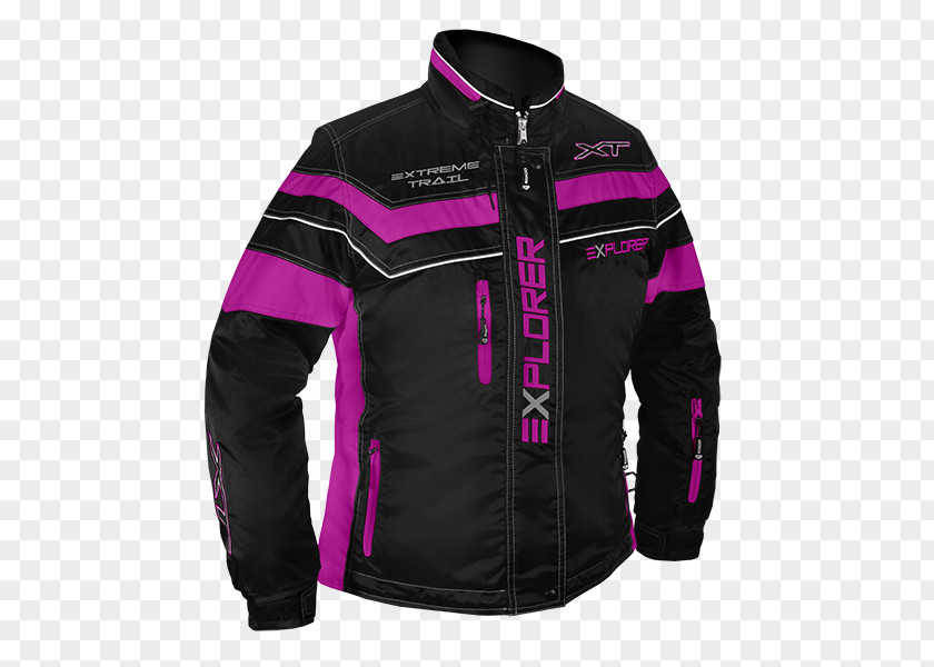 Jacket Polar Fleece Pink M Sleeve Motorcycle PNG