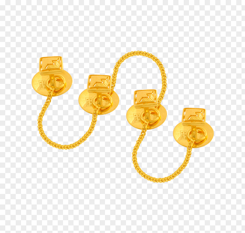 Jewellery Earring Body Colored Gold PNG