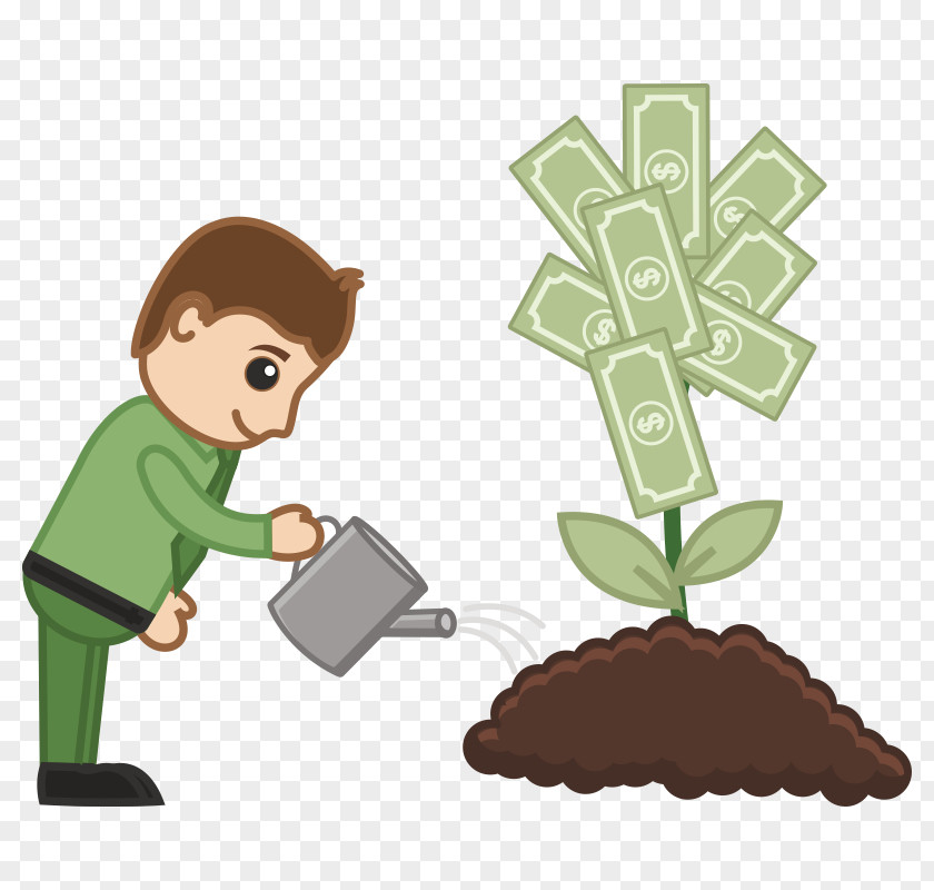 Money Tree Investment Cartoon PNG