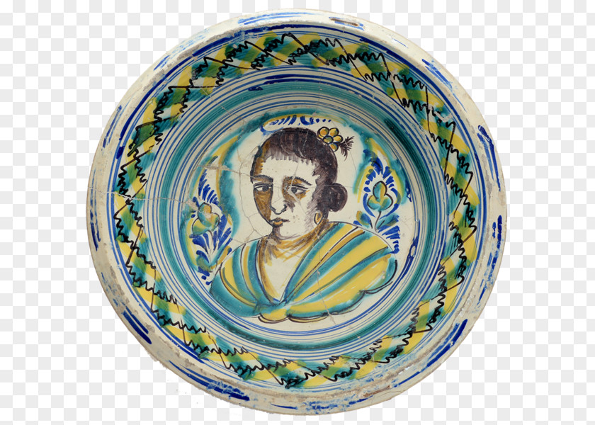 Talavera Pottery Ceramic Triana, Seville Plate Handicraft PNG