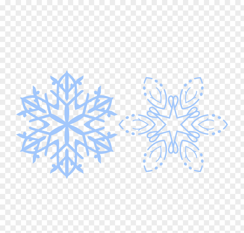 2 Beautiful Snowflake Pattern Symmetry PNG