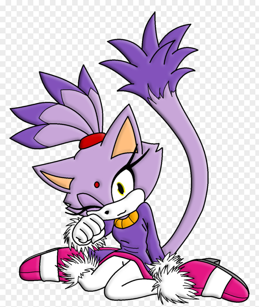 Blaze The Cat Amy Rose Sonic Hedgehog Art PNG