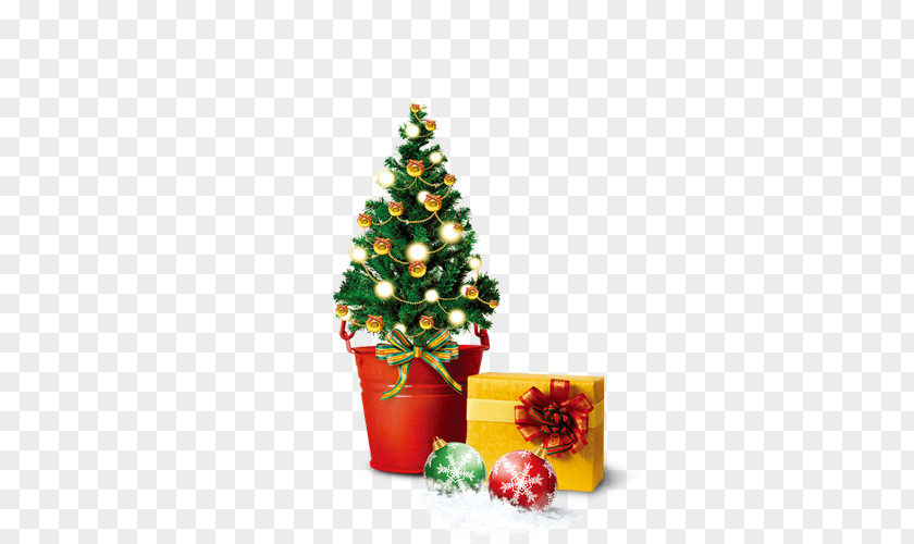 Christmas Gifts Santa Claus Decoration Gift Tree PNG
