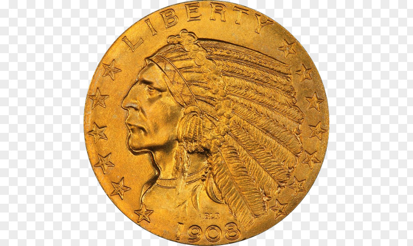 Coin Indian Head Gold Pieces Cent PNG