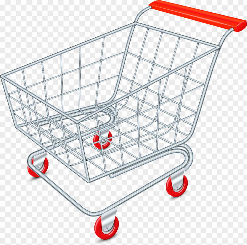 Silver Shopping Cart Supermarket Photography PNG