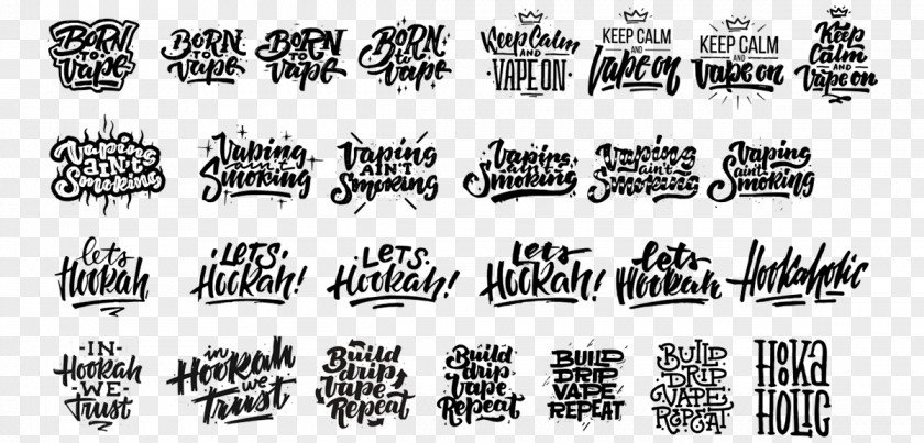Behance Essie LETTERPRESS Logo Lettering Font PNG