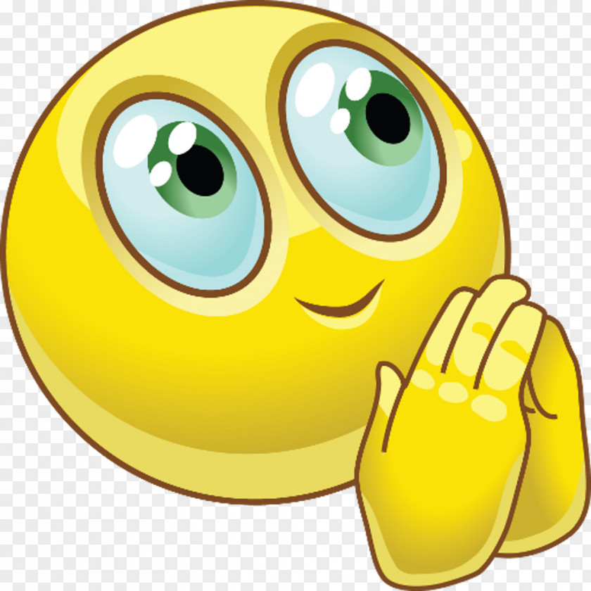 Blushing Emoji Praying Hands Prayer Smiley Emoticon PNG
