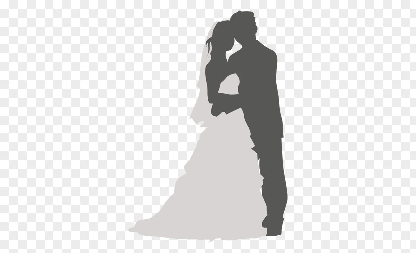 Couple Wedding Invitation Convite Silhouette Clip Art PNG