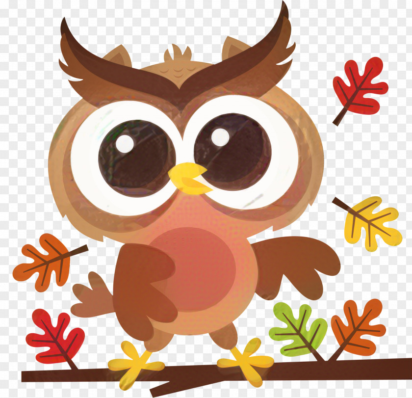 Eastern Screech Owl Branch Autumn PNG