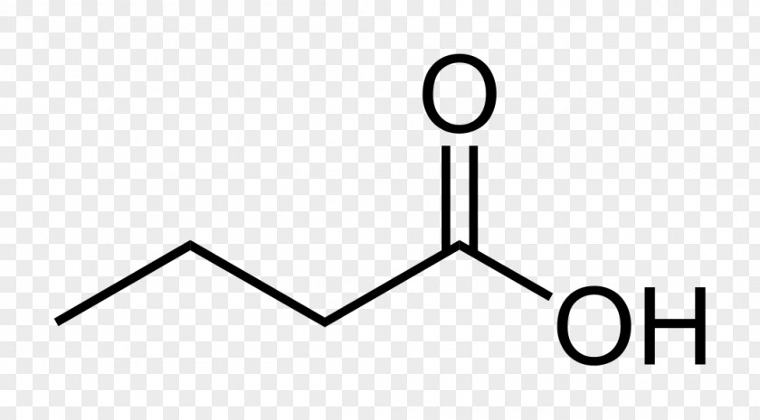 Formula Butyric Acid Carboxylic Structure Skeletal PNG