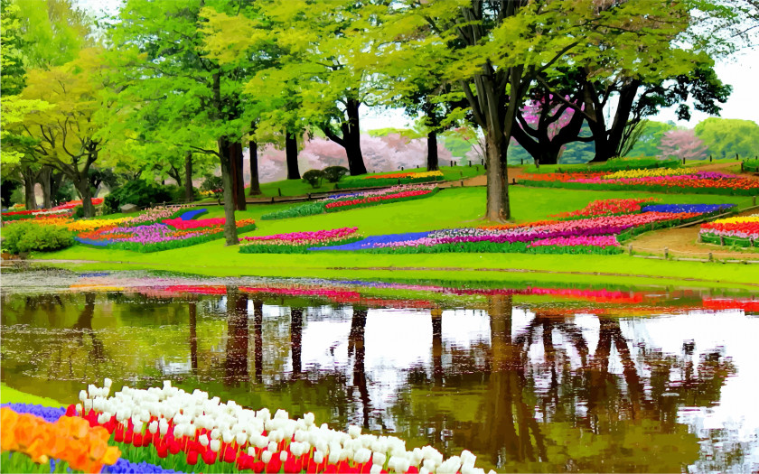 Green Garden Cliparts Keukenhof The Most Beautiful Gardens In World Flower Beauty PNG