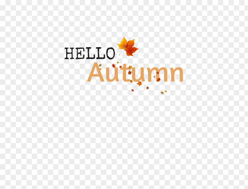 Hello Autumn Quotation Saying Text PNG