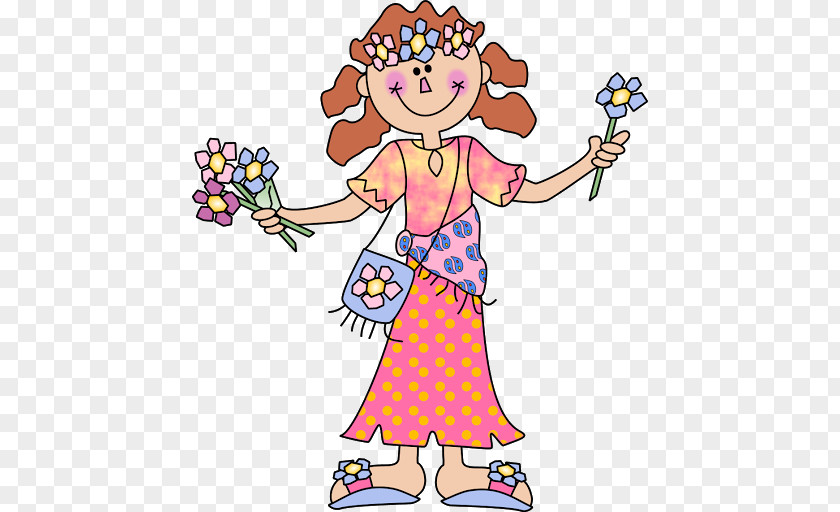 Woman Hippie Clip Art PNG