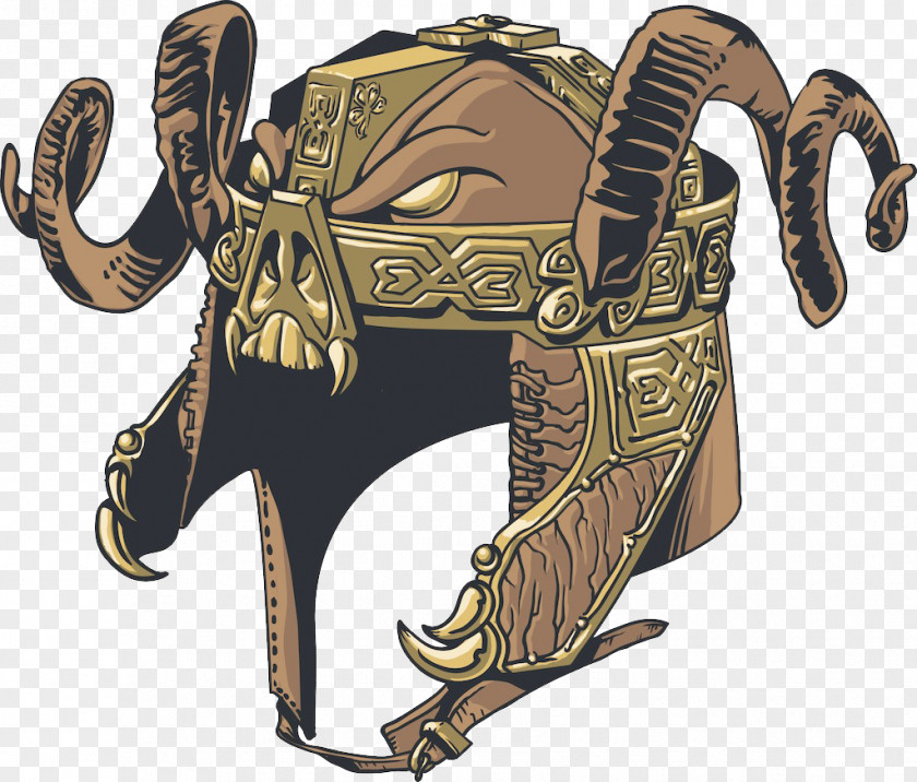 Ancient Animal Helmet Download Illustration PNG