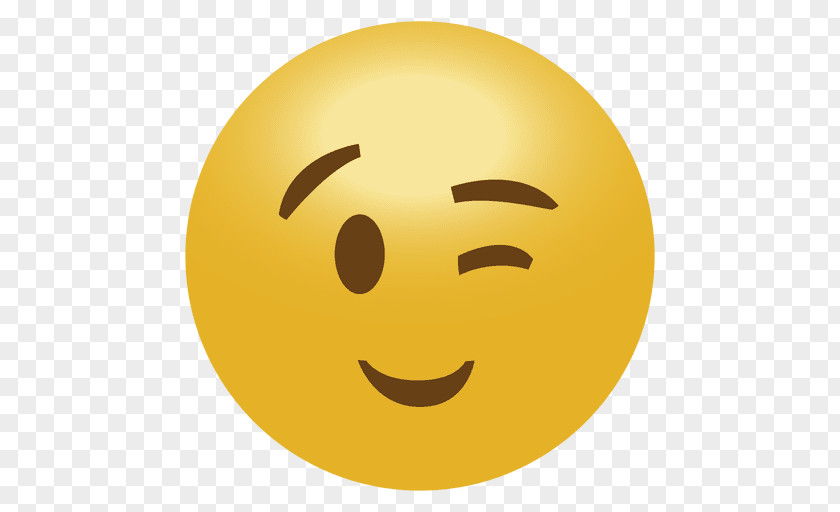 Emoji Emoticon Smiley Wink PNG