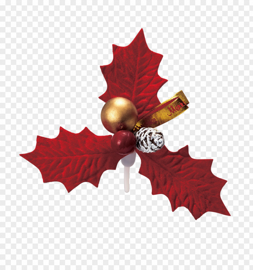 Pink Leaf Maple Christmas PNG