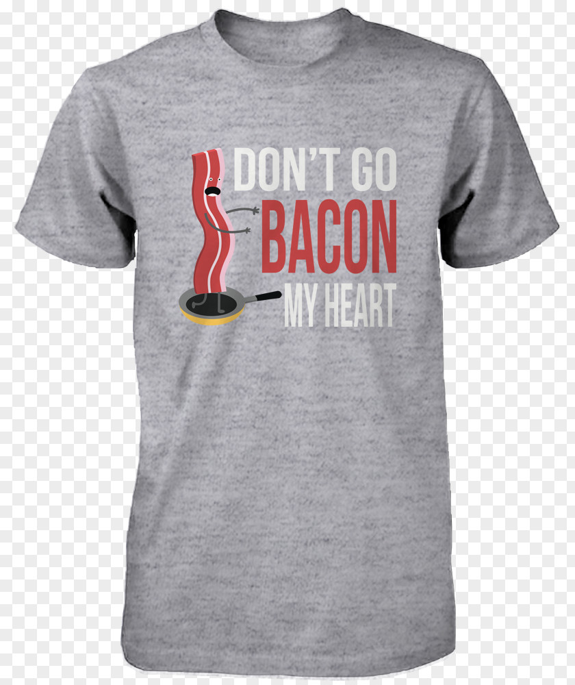 Bacon And Eggs Printed T-shirt Top Couple PNG