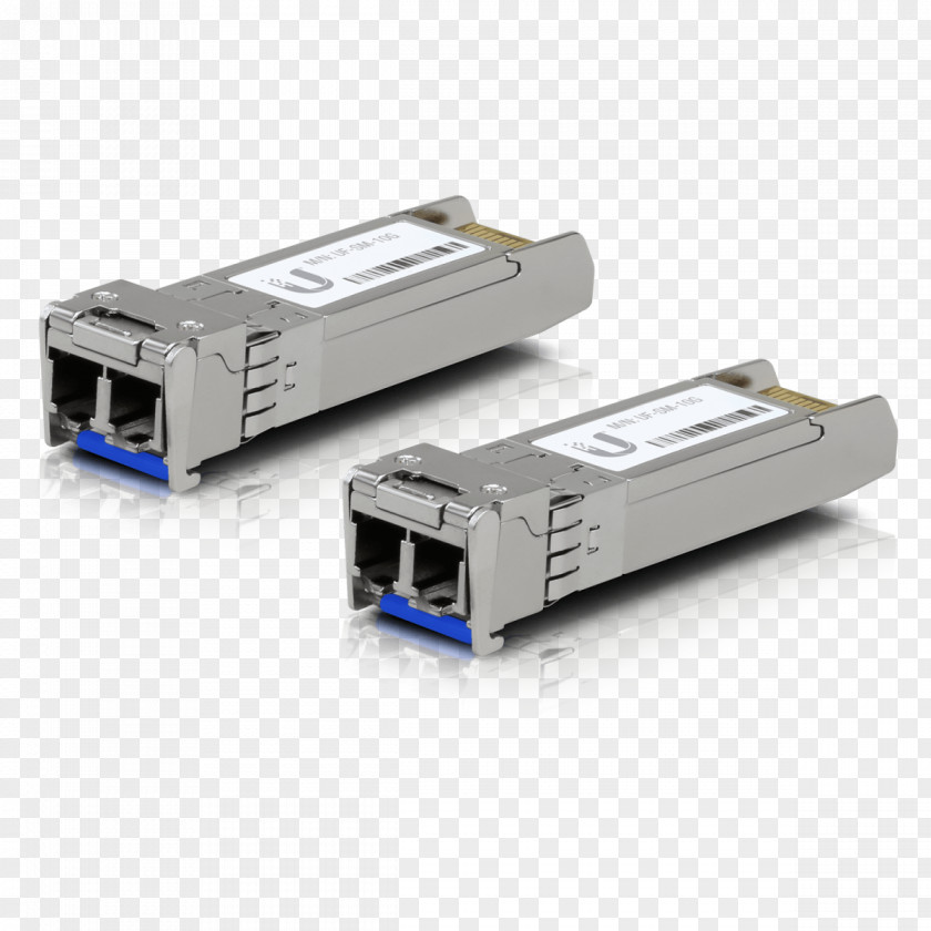 Fiber Optic 10 Gigabit Ethernet Small Form-factor Pluggable Transceiver SFP+ Ubiquiti U Multi-Mode Multi-mode Optical PNG